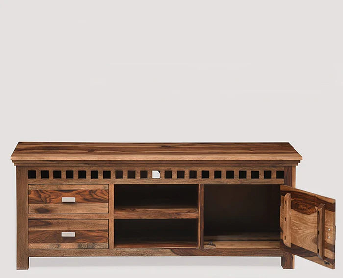 Dhaka Solid Wood Two Doors & Door Tv Cabinet