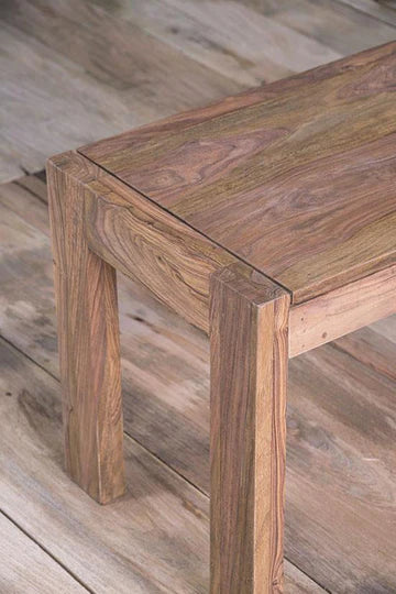 Solid Wood Cubex Dining Set with Bench