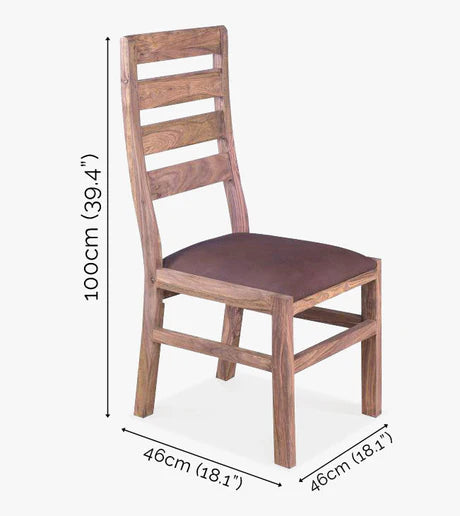 Solid Wood Cubex Dining Set with Bench