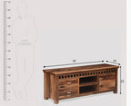 Dhaka Solid Wood Two Doors & Door Tv Cabinet