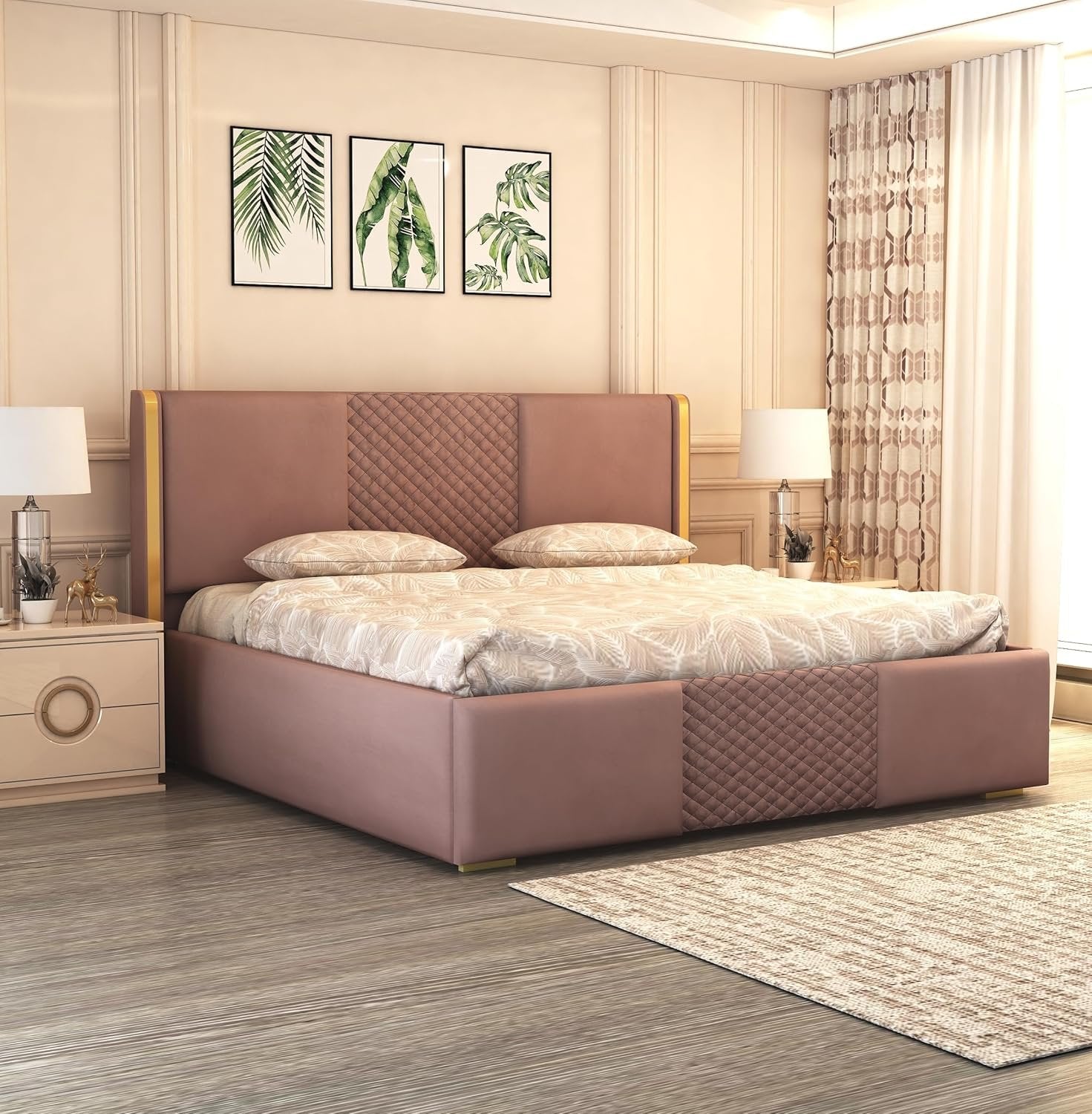Premium Upholstered Bed With Storage