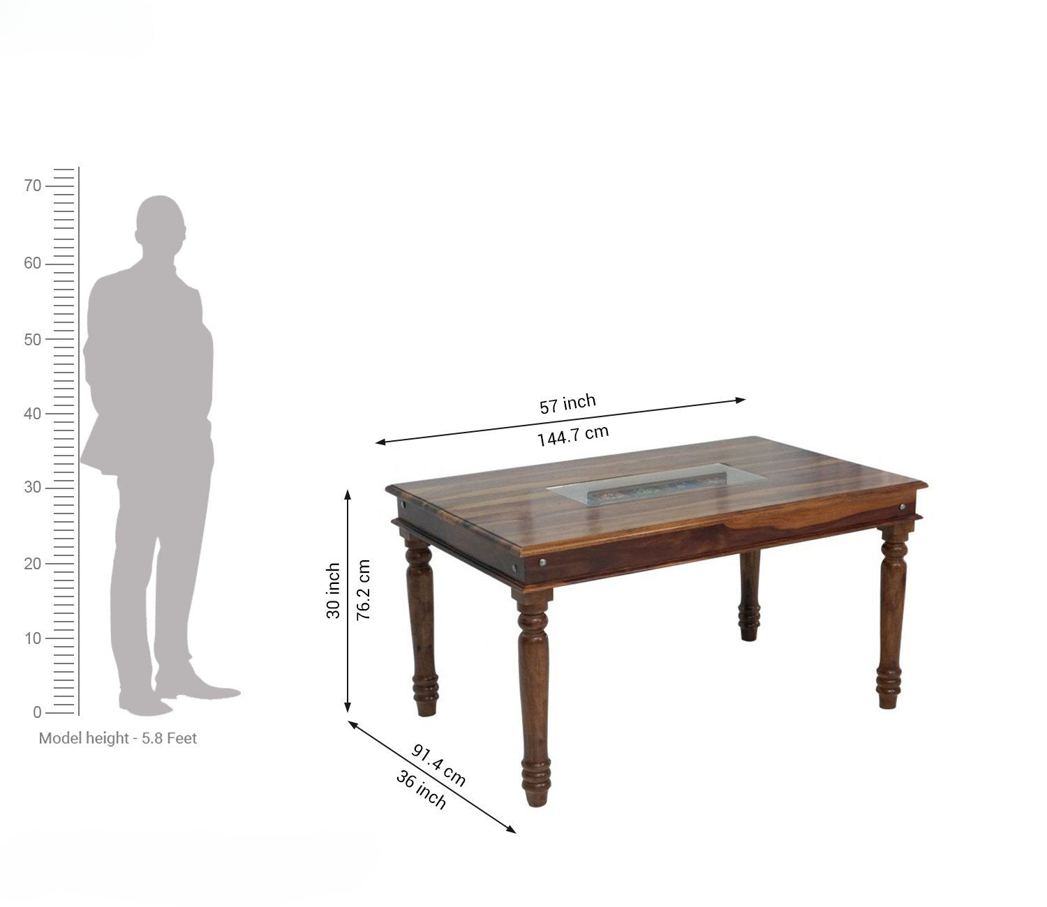 Amora-Tracy 6 Seater Dining Table set