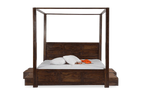Nestora Solid Wood Poster Bed With Storage Home