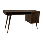 Barkwood Study Table with Storage