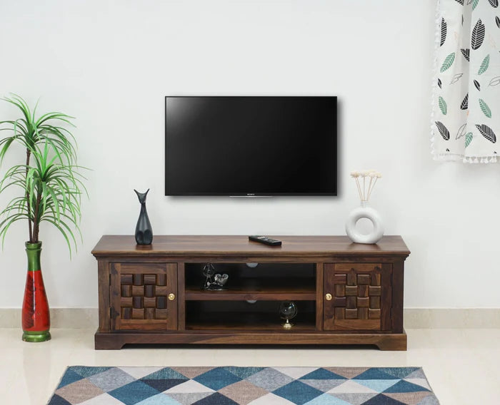 Pune Sheesham Wood Two Door TV Cabinet