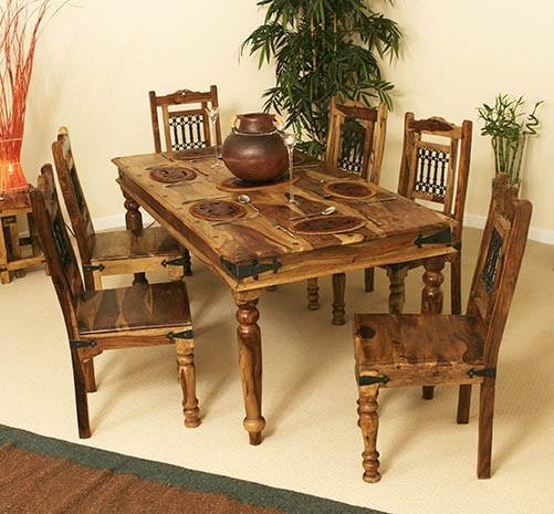 Solid Wood Jali Dining Set