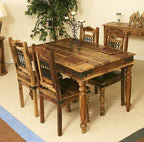 Solid Wood Jali Dining Set