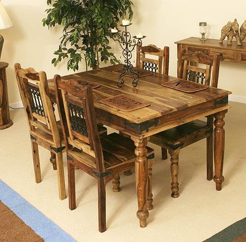 Solid Wood Jali Dining Set