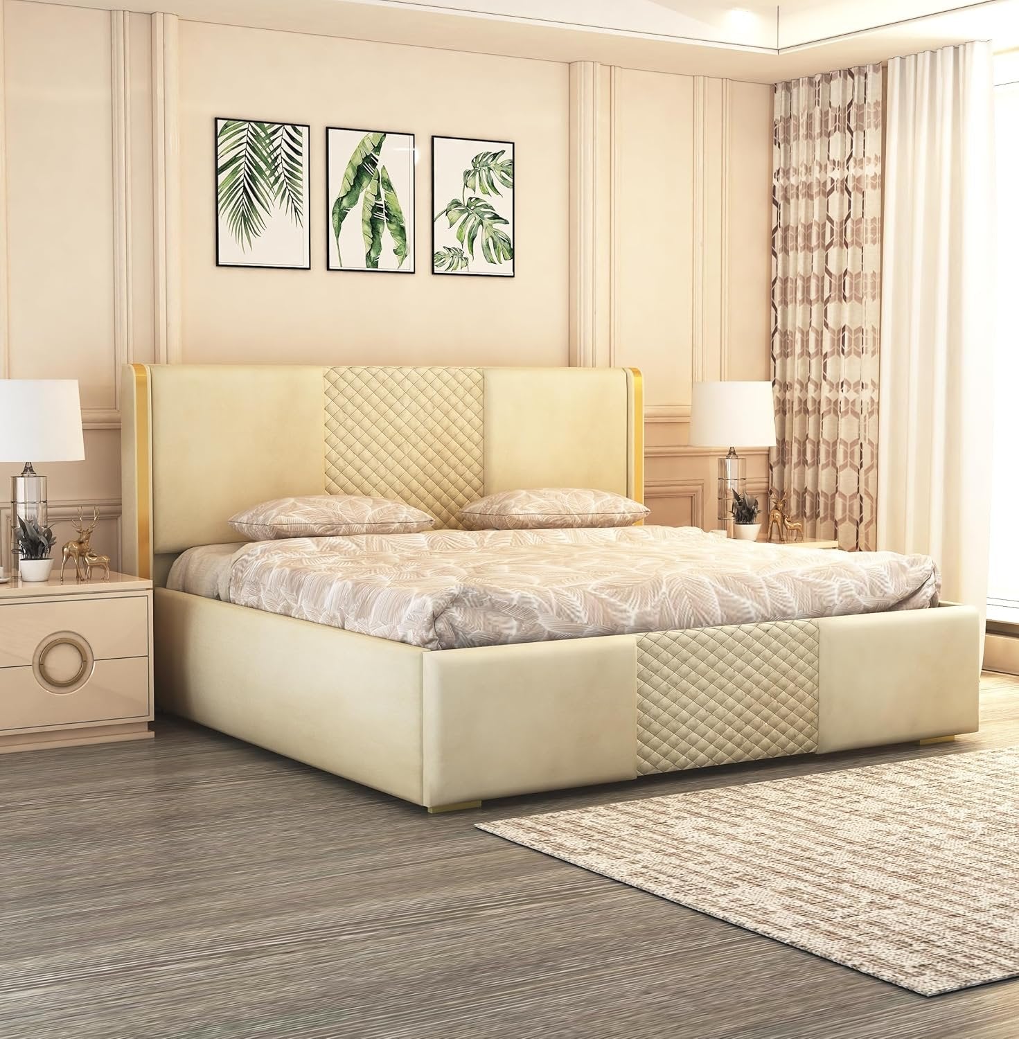 Premium Upholstered Bed With Storage