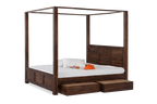 Nestora Solid Wood Poster Bed With Storage Home