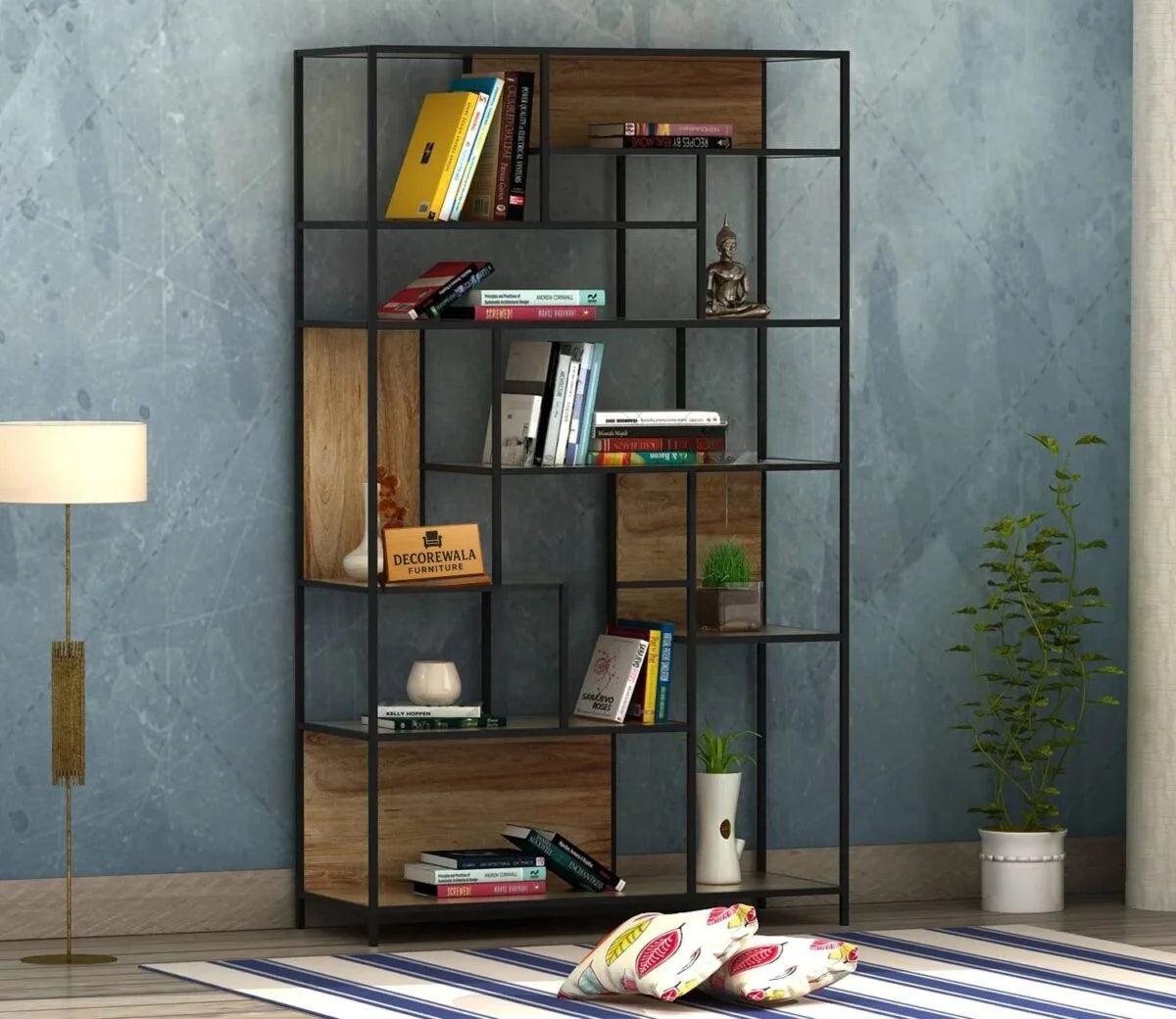 Booklyn Loft Metal Frame BookShelf