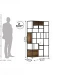 Booklyn Loft Metal Frame BookShelf