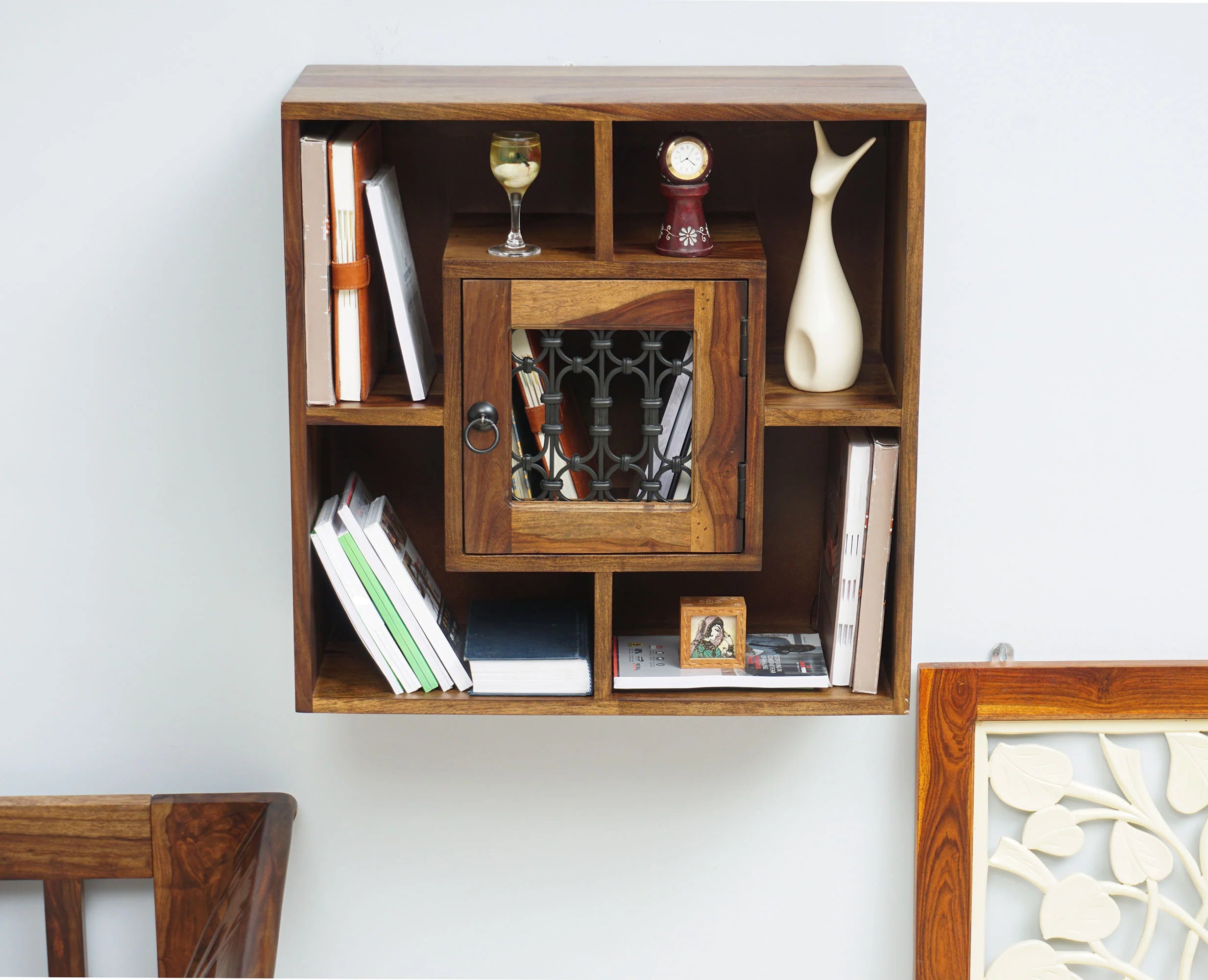 Sitnex Wooden Wall Shelve One Door