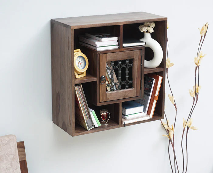Sitnex Wooden Wall Shelve One Door