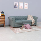 Bellasso 3 Seater Sofa In Premium Lethrite Babric