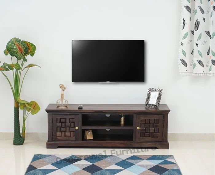 Pune Sheesham Wood Two Door TV Cabinet