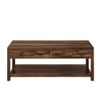 Drizzlo Solid Sheesham Wood Coffee Table