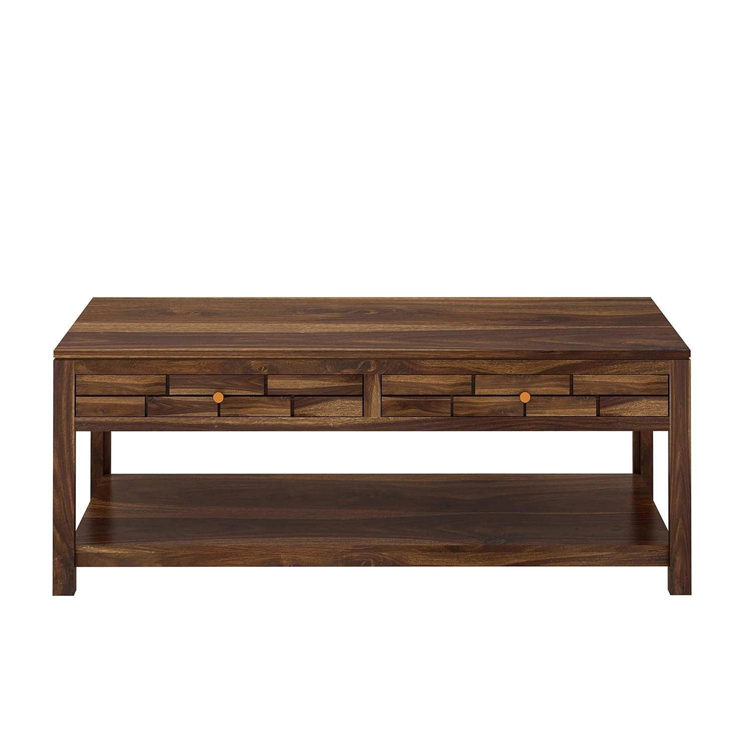 Drizzlo Solid Sheesham Wood Coffee Table