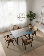 epoxy dining table