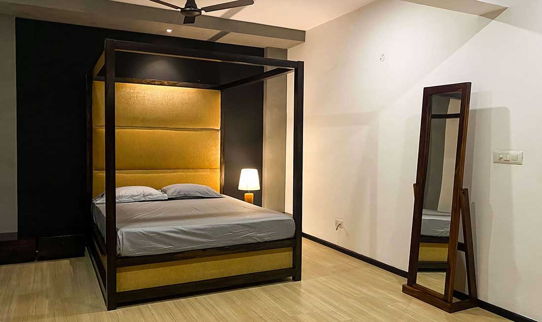 Madrano Solid Wood Bed
