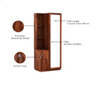 Bellessa Sheesham Wood Dressing Table with Mirror and Storage