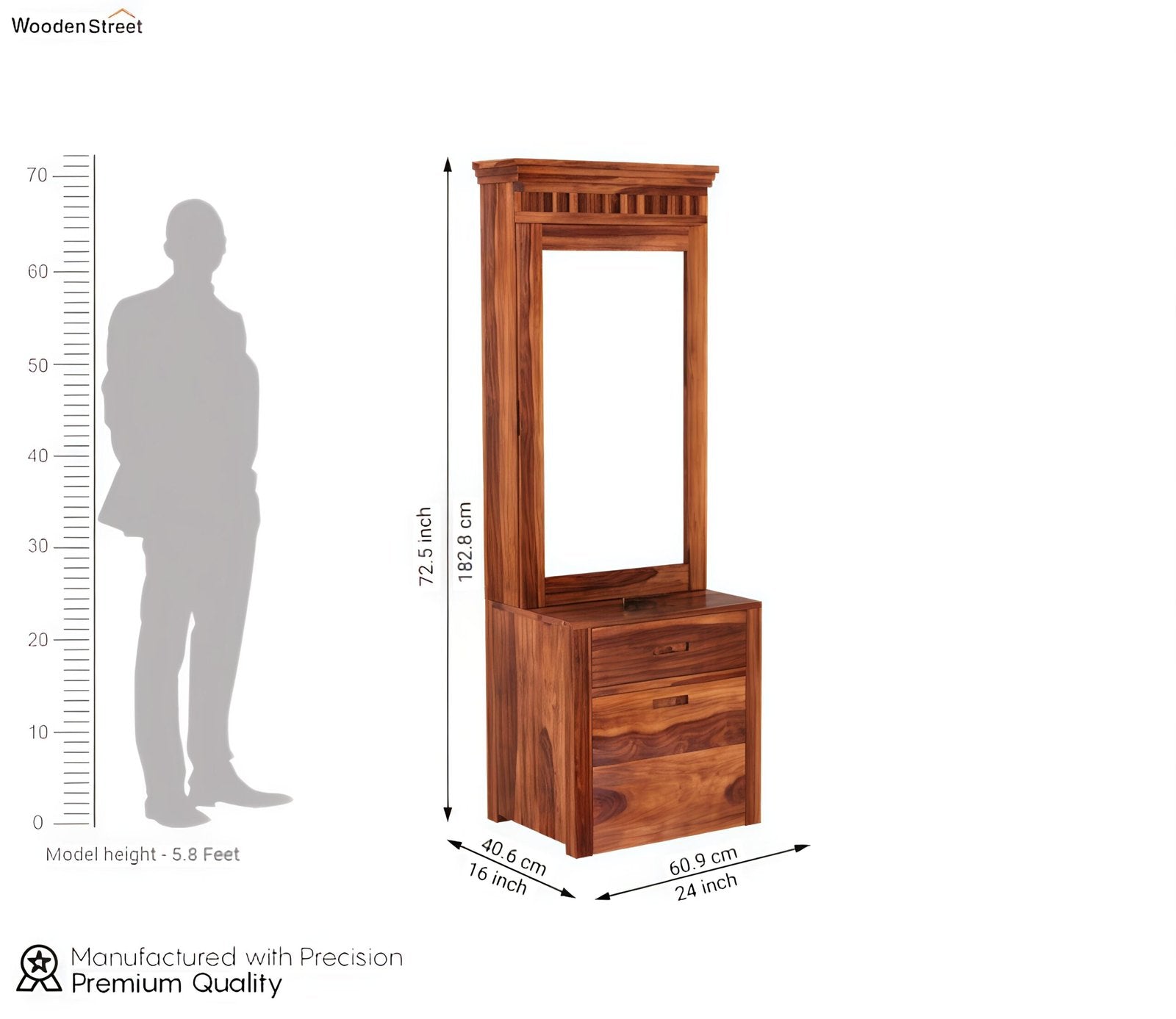 Sonavia Dressing Table With Storage Stool