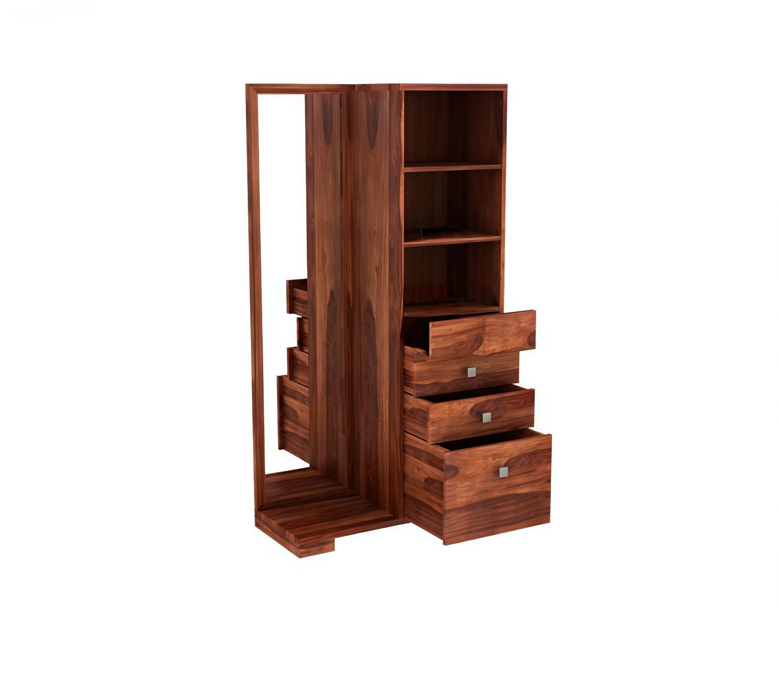 Bellavue Sheesham Wood Dressing Table with Storage