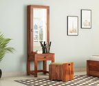 Velvetra Dressing Table with Stool and Storage