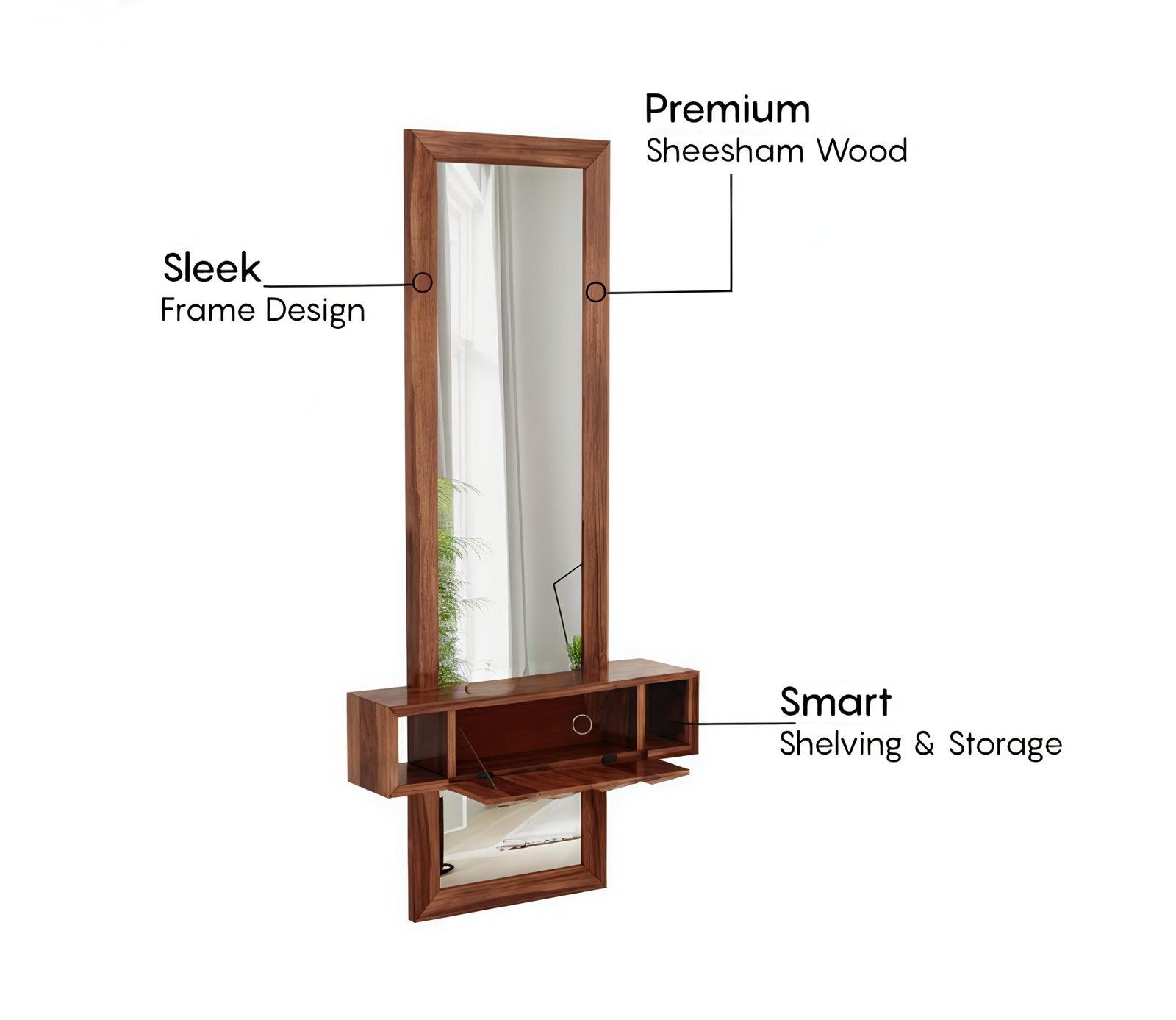 Valmore Wall Mounted Dressing Table