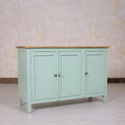Dreamure Solid Wood Three Door Storage Tall Cabinet