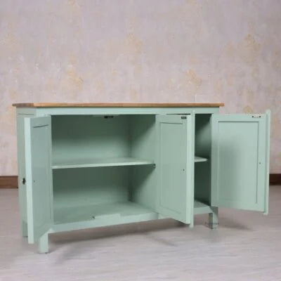 Dreamure Solid Wood Three Door Storage Tall Cabinet
