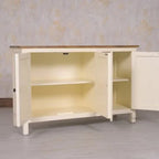 Dreamure Solid Wood Three Door Storage Tall Cabinet