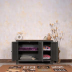 Dreamure Solid Wood Three Door Storage Tall Cabinet