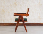 Polinest Solid Wood Rattan Cane Chair Set Of Two
