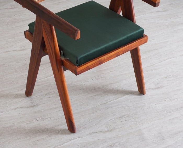 Polinest Solid Wood Rattan Cane Chair Set Of Two
