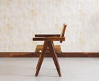 Polinest Solid Wood Rattan Cane Chair Set Of Two