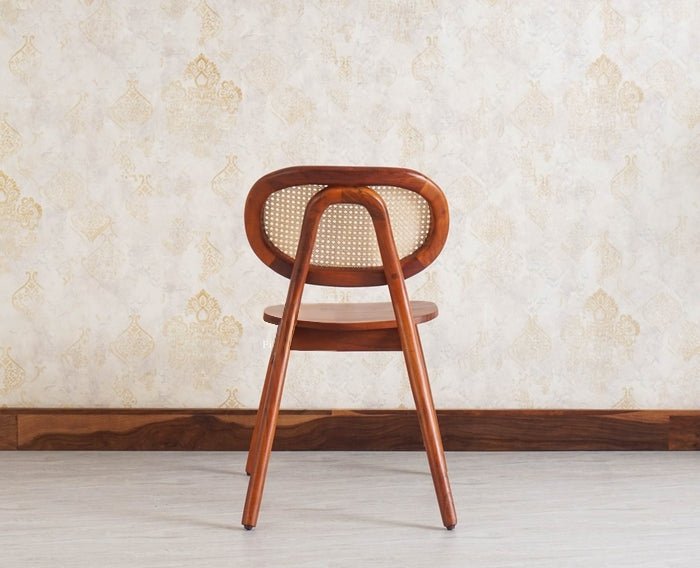Lustroak Solid Wood Dining Chair Set of two