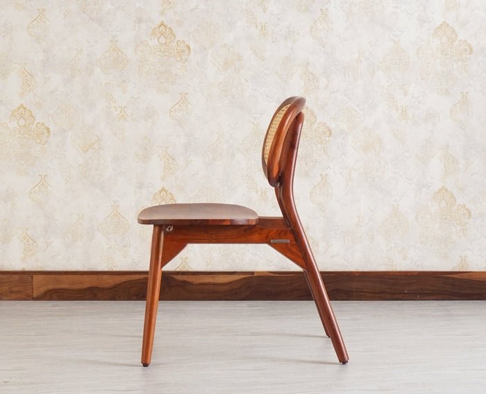 Lustroak Solid Wood Dining Chair Set of two