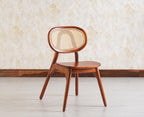 Lustroak Solid Wood Dining Chair Set of two