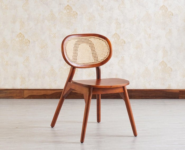 Lustroak Solid Wood Dining Chair Set of two