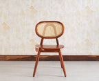 Lustroak Solid Wood Dining Chair Set of two