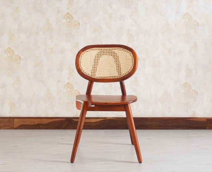 Lustroak Solid Wood Dining Chair Set of two