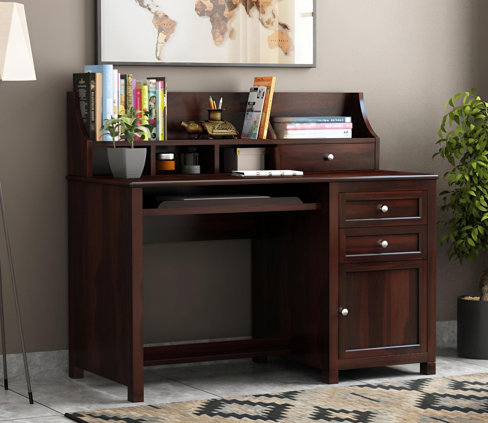 Lustrona Study Table Cum Shelf