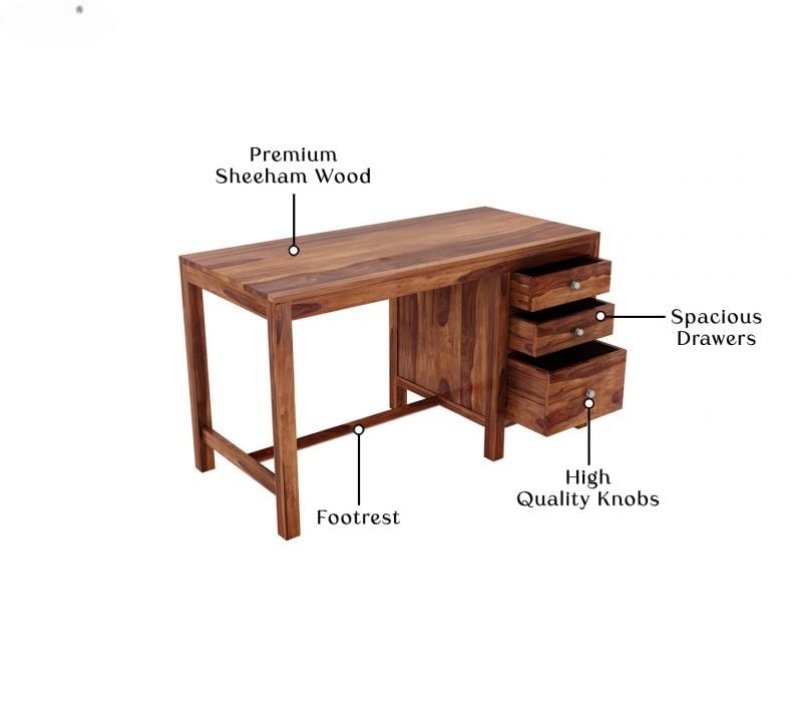 Cedarglow Study Table With Three Drawers