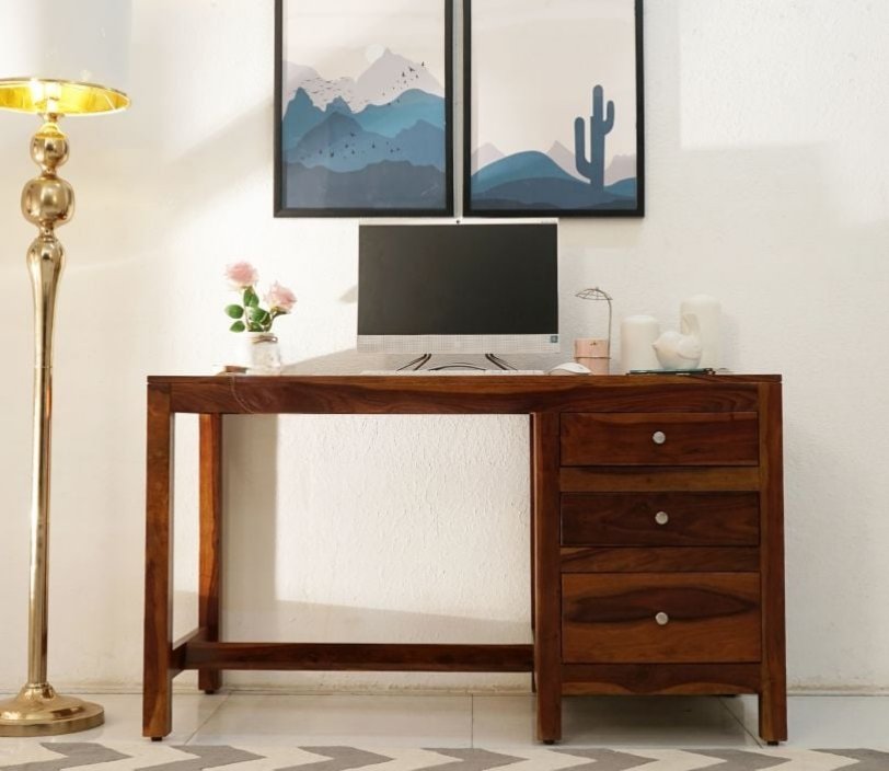 Cedarglow Study Table With Three Drawers