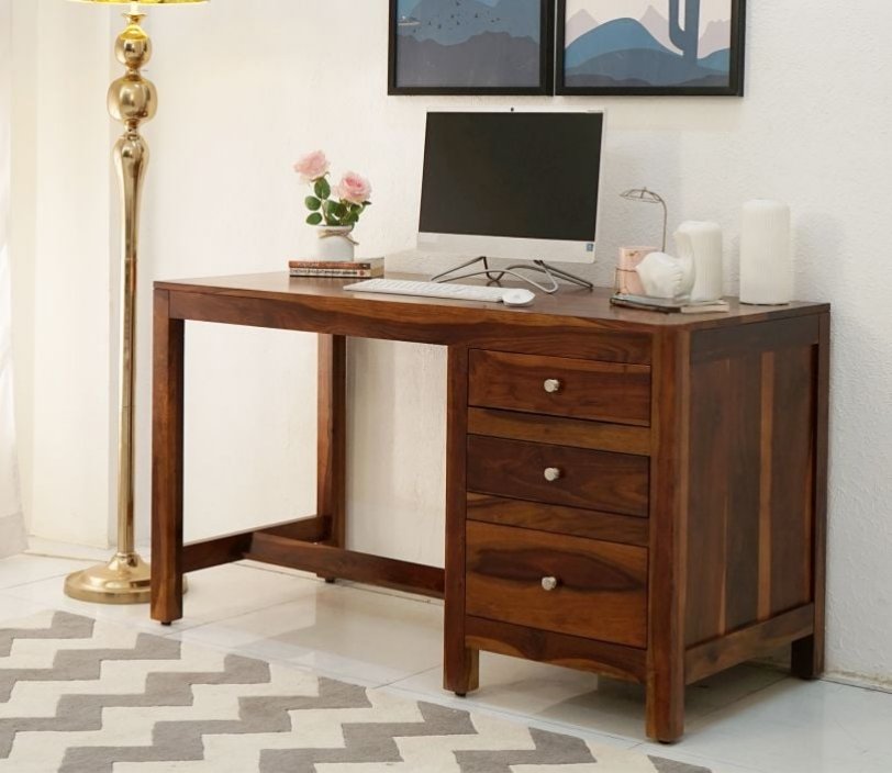 Cedarglow Study Table With Three Drawers