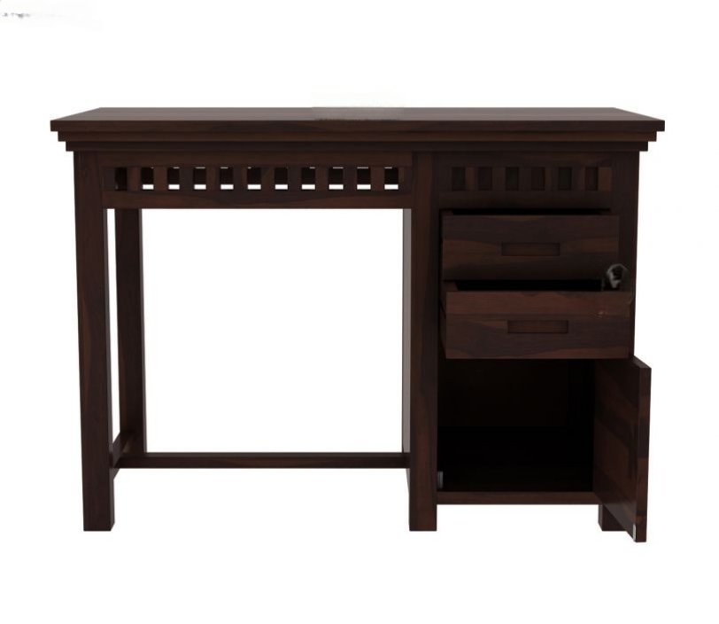 Oakshine Study Table with Pull Out Drawers and Cabinet