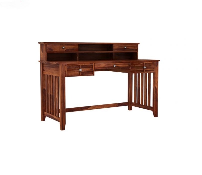 Glosswood Computer Table With Drawers