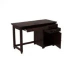 Glosswood Study Table with Two Drawers and Cabinet