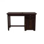 Glosswood Study Table with Two Drawers and Cabinet